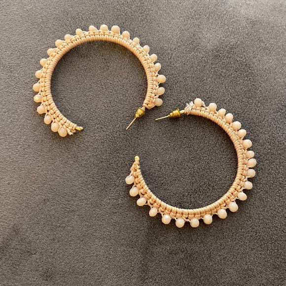 Universal Thread Jewelry - Beaded Hoop Earrings